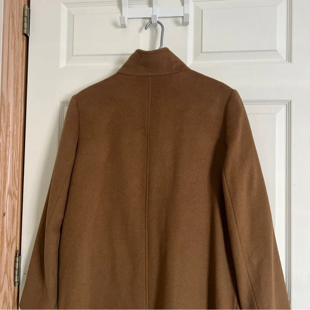 Lauren Ralph Women’s Tab Front Wool Blend Long Camel Coat Size 16 NWT MSRP $345 - Picture 5 of 9